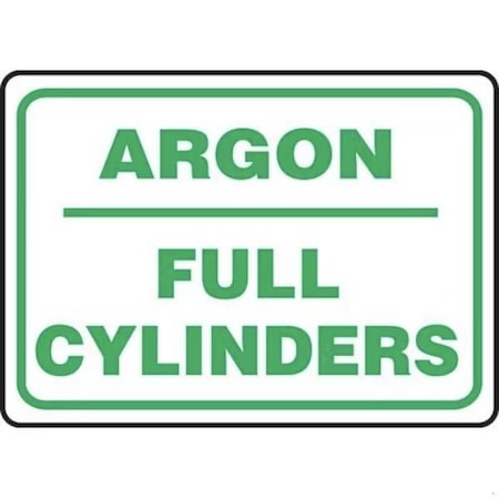 Accuform SAFETY SIGN ARGON  FULL CYLINDERS MCPG565XV MCPG565XV